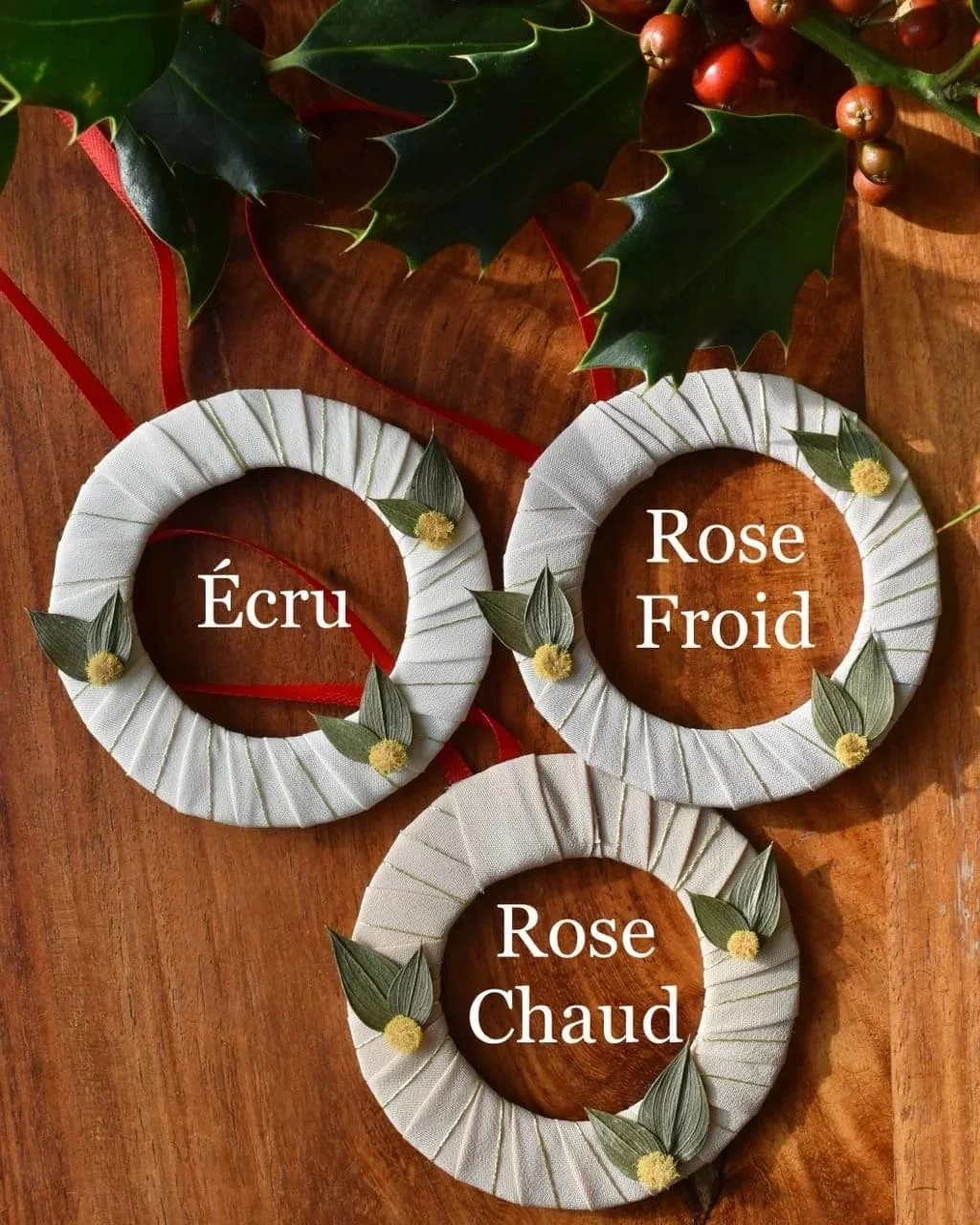Couronne Fragon — Rose froid