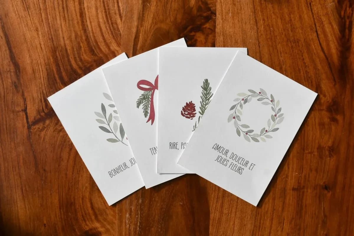 Carte des Plaisirs — Amour, douceur et jolies fleurs