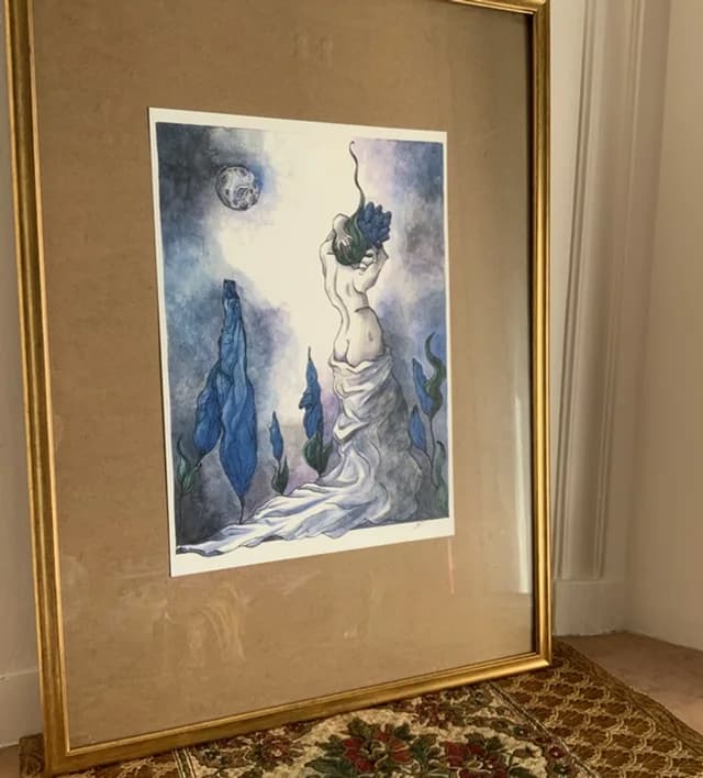 La Belle de Nuit — Format A3 29.7X42cm