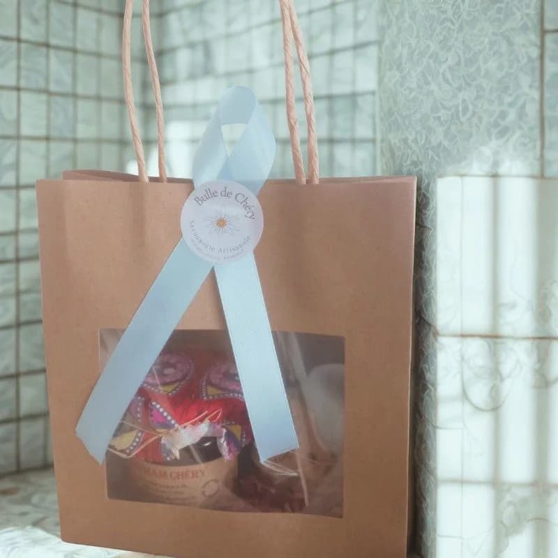 Coffret Bien-être Bulle de Chéry avec deux savons artisanaux