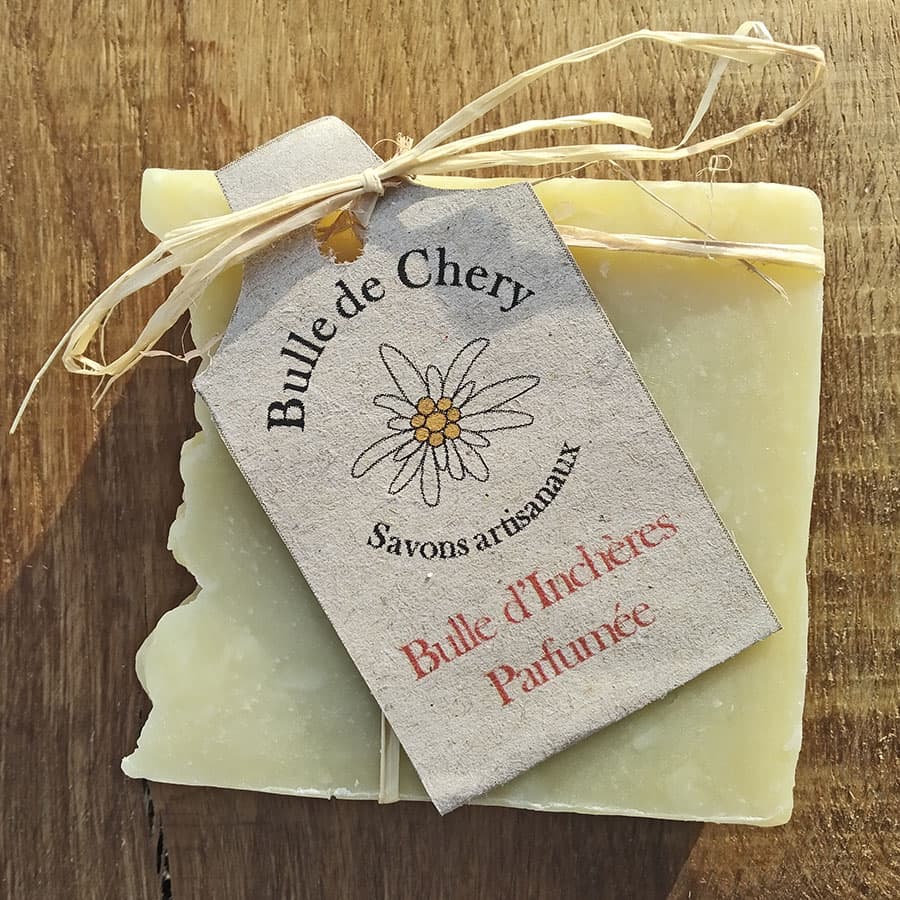 Bulle d’Inchères parfumée, savon au lait de chèvre