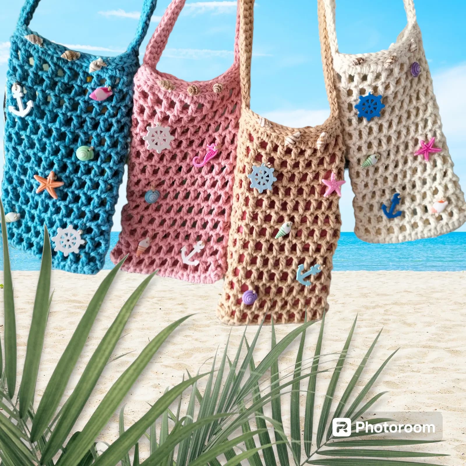 Étui de téléphone au crochet à motif marin