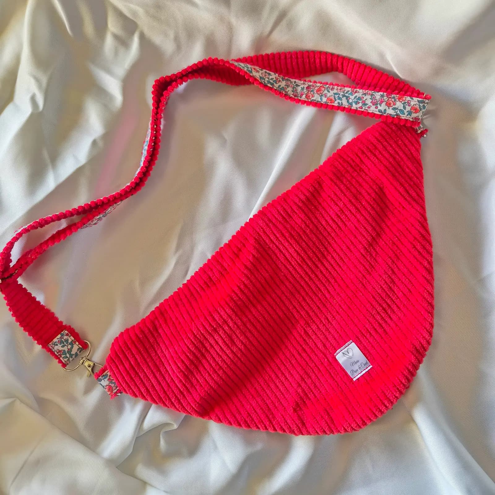 Sac banane rétro Coquelicot