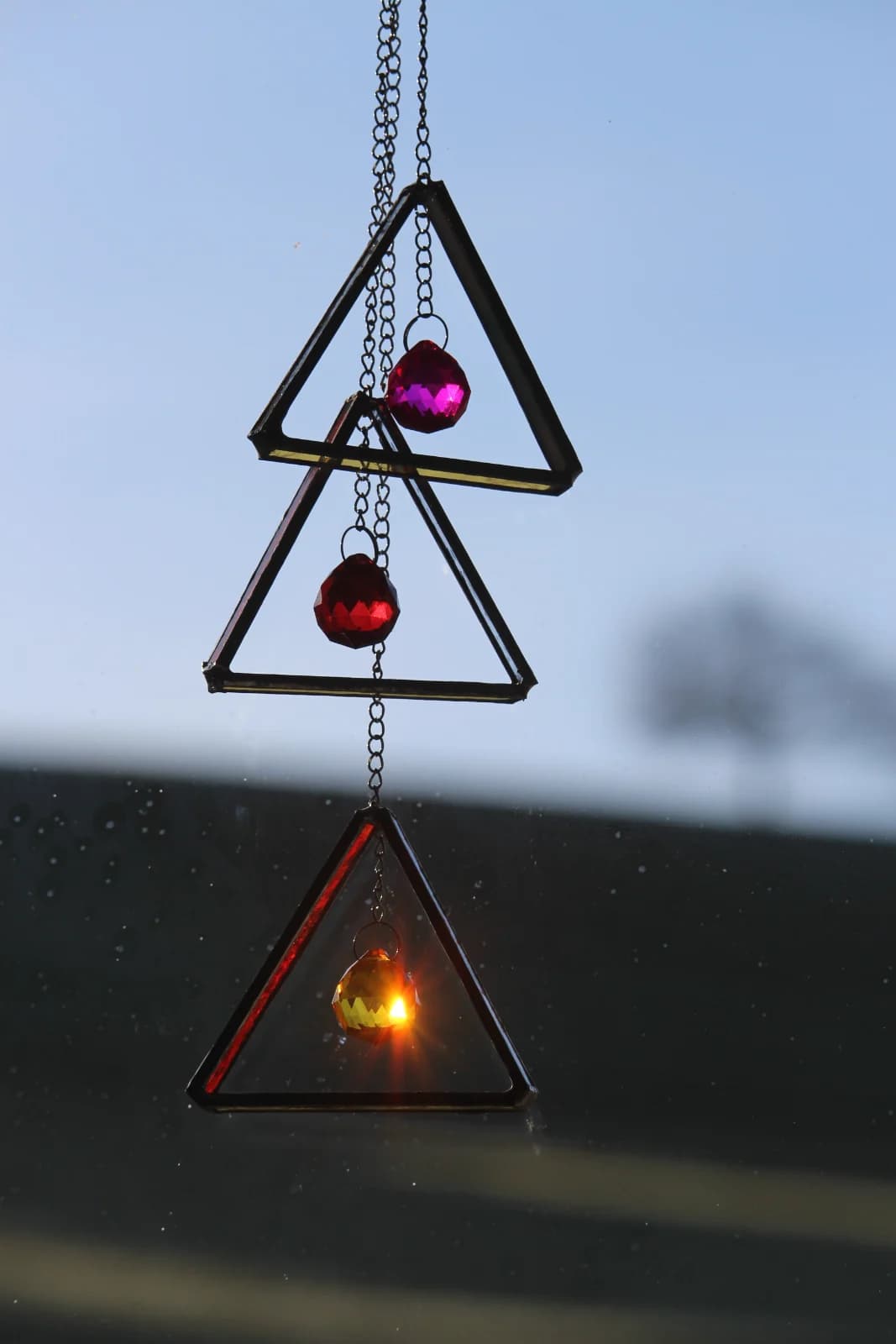 Suspension vitrail suncatcher