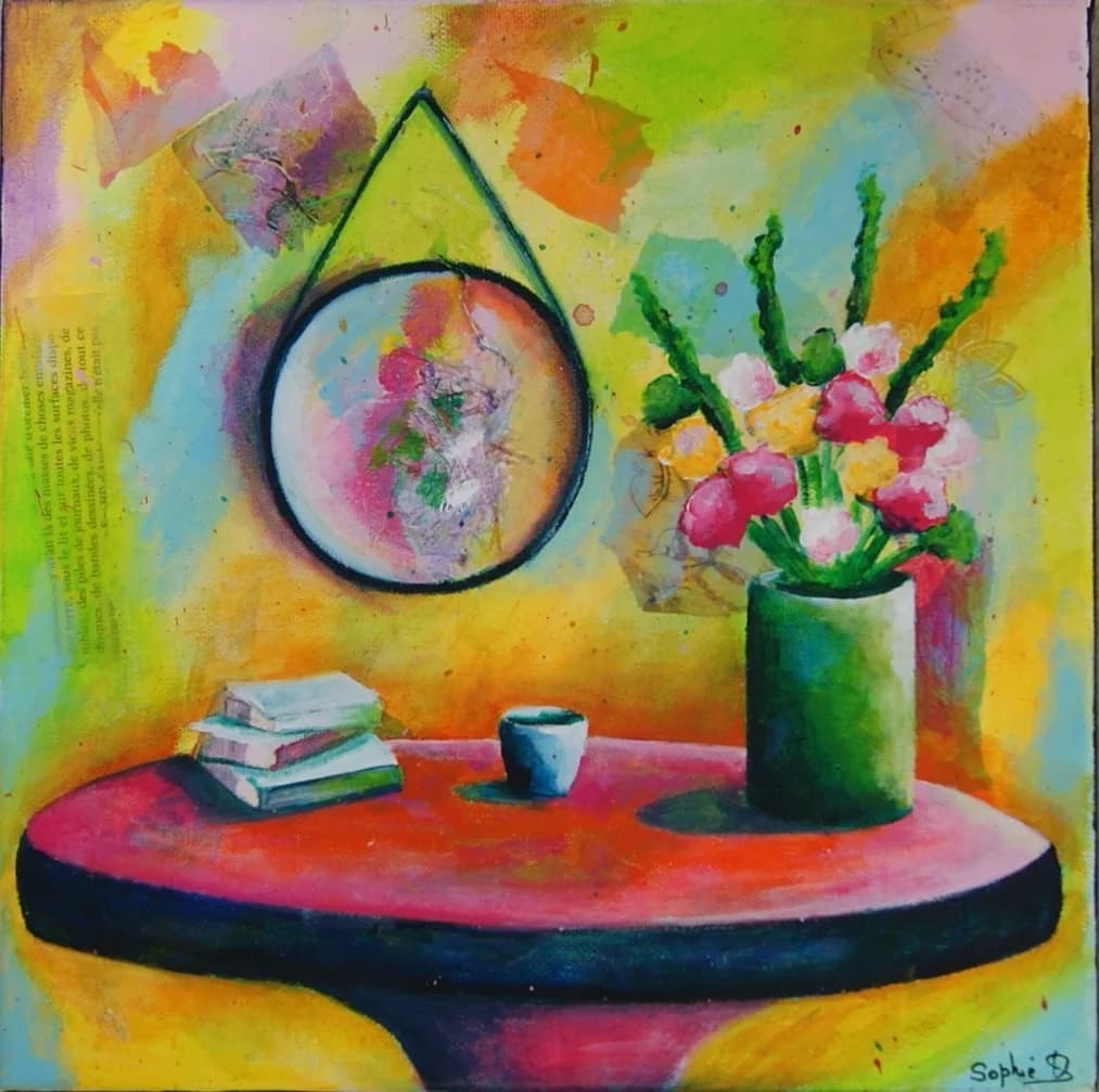 Tableau nature morte Le bouquet