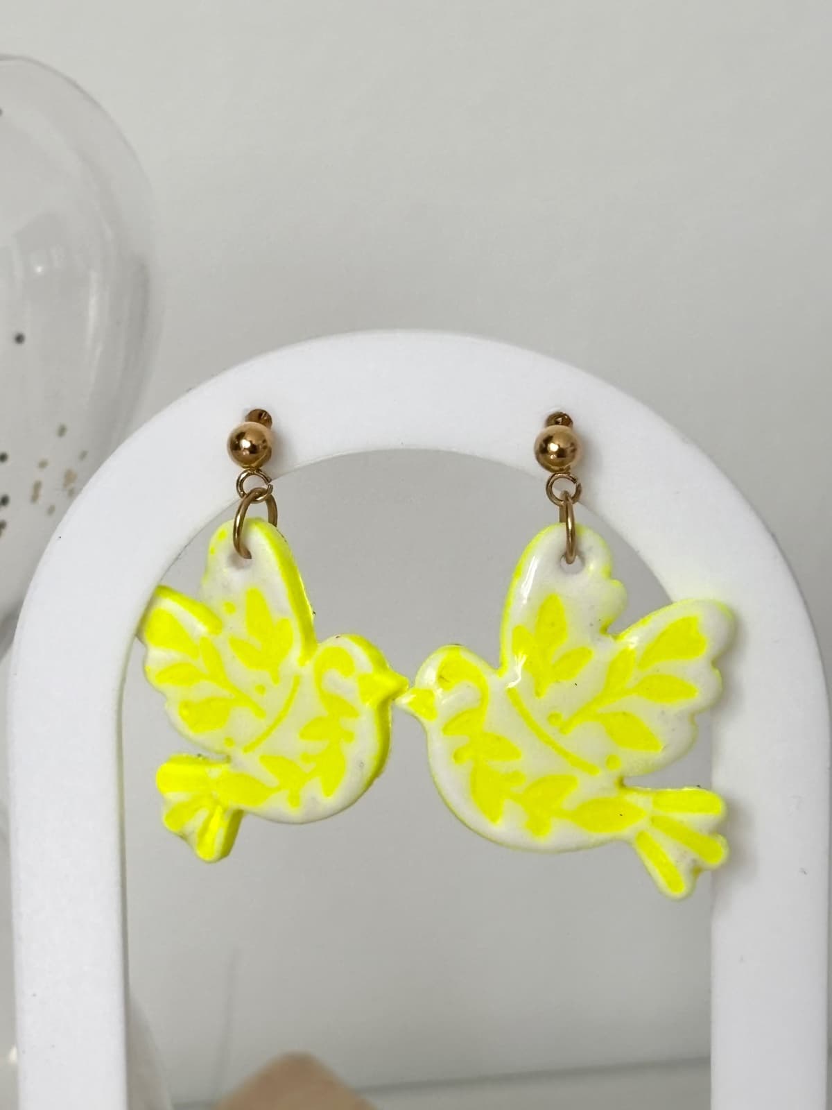 Boucles d’oreilles Sweet Bird néon