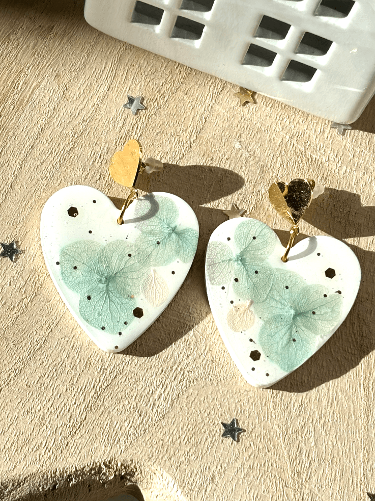 Boucles d’oreilles coeur Bucolique