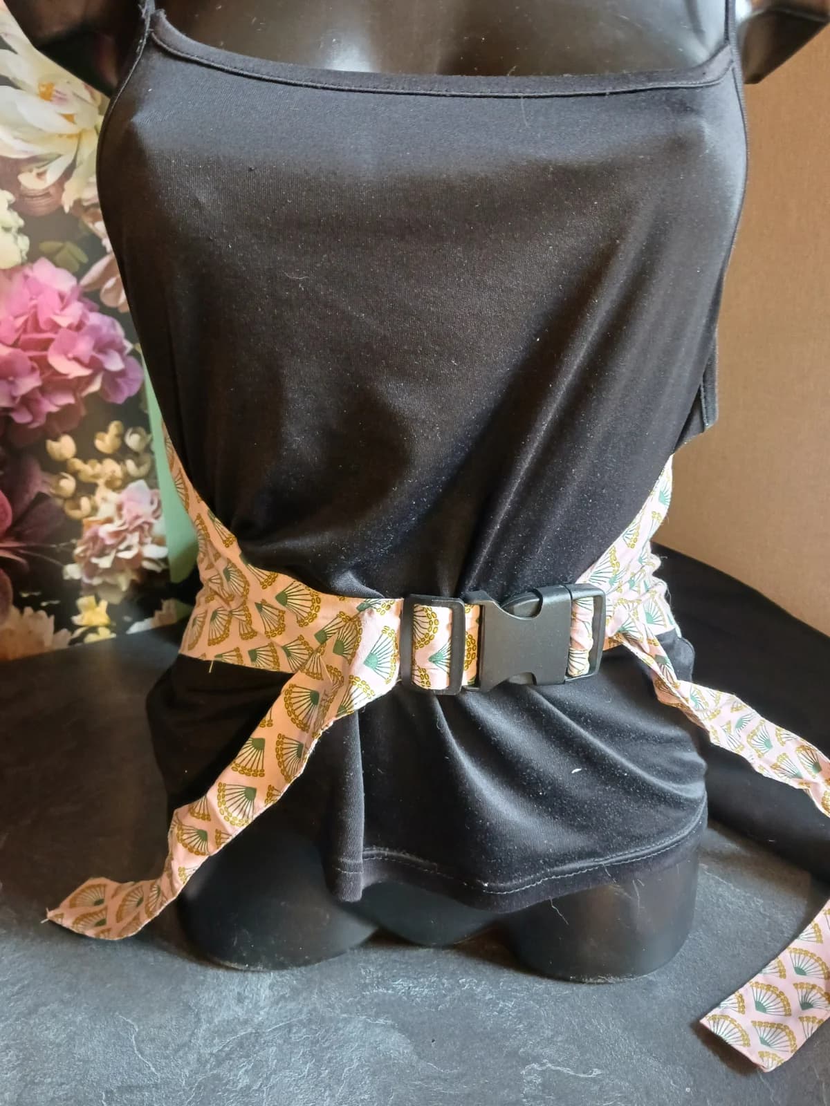 Bouillotte Ceinture lombaire textile à motifs éventails