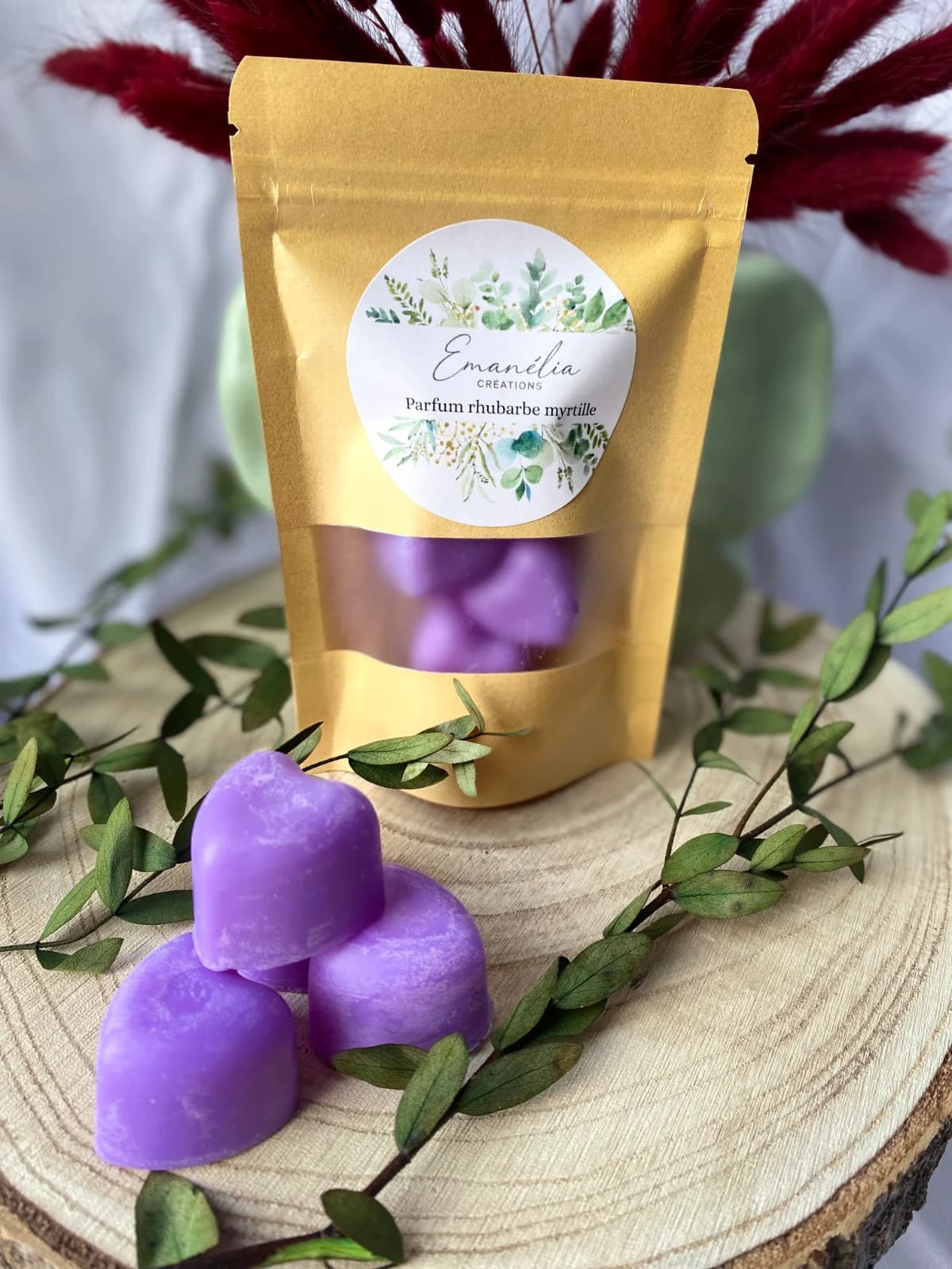 Lot de 4 fondants - RHUBARBE MYRTILLE