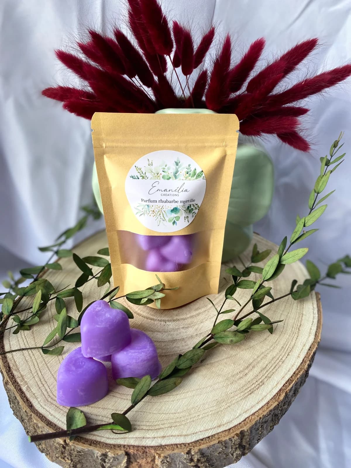 Lot de 4 fondants - RHUBARBE MYRTILLE